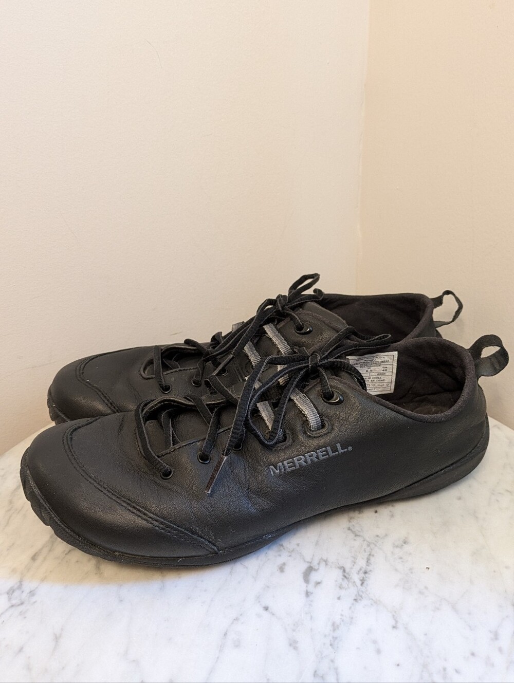 Merrell Tough Glove Barefoot Low-Profile Leather Athletic Shoes